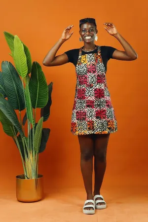 Batik Mini Pinafore Dress