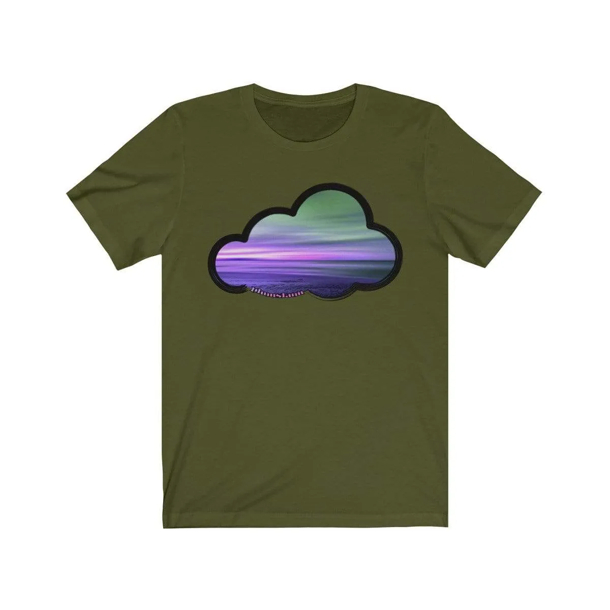 Beaches Art Clouds Tee