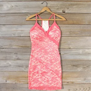 Beloved Lace Dress in Coral