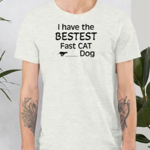 Bestest Fast CAT Dog T-Shirts - Light