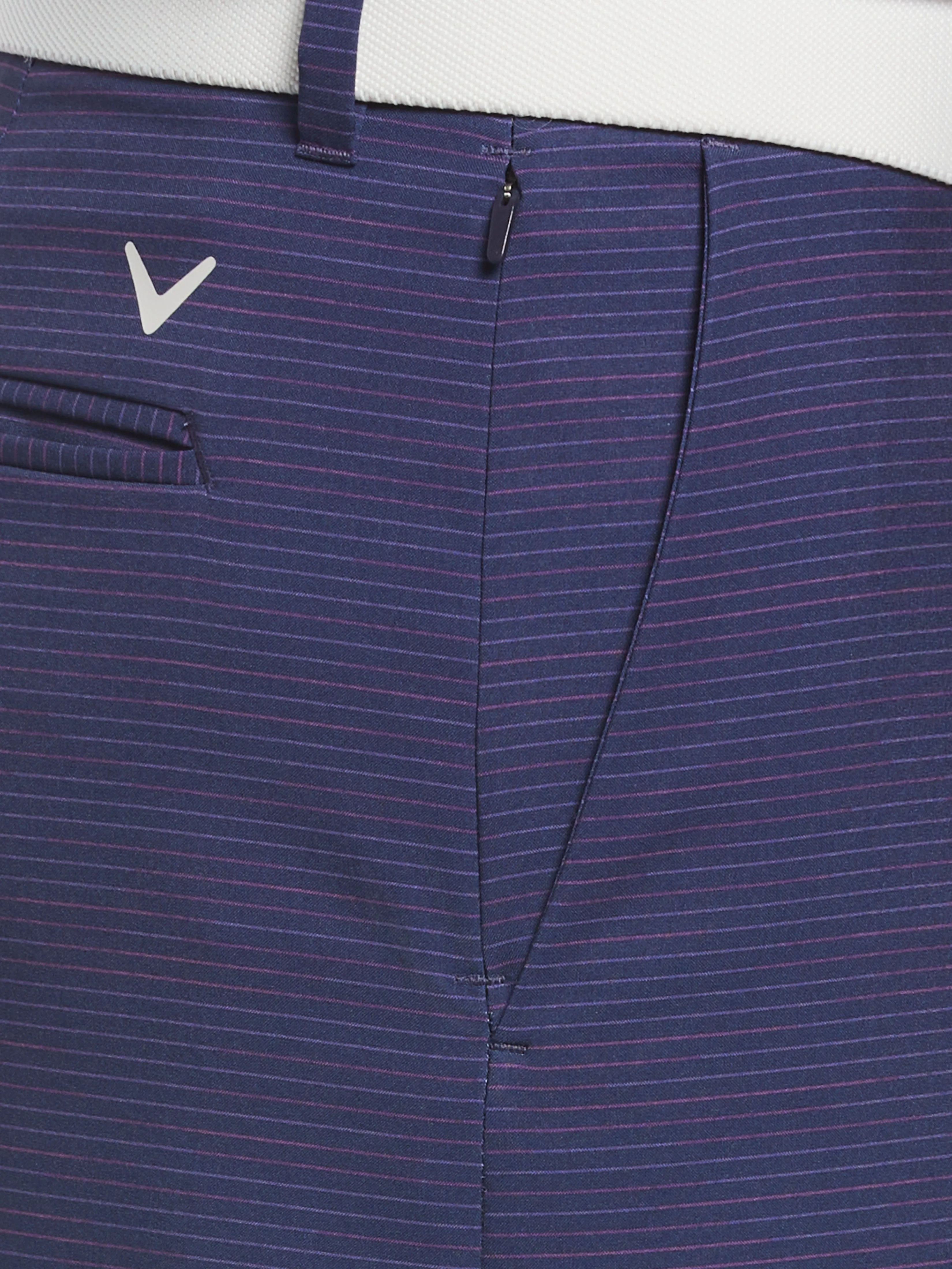 Big & Tall Flat Front Space Dye Fine Line Print Ergo Golf Short