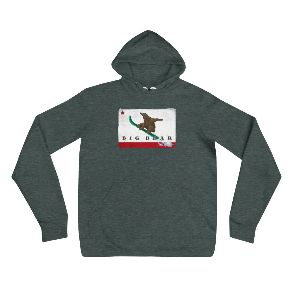 Big Bear snowboarding CA grizzly hoodie