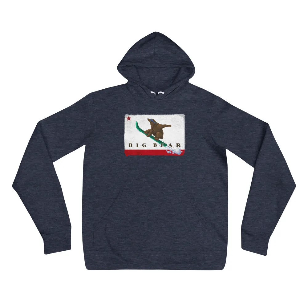 Big Bear snowboarding CA grizzly hoodie