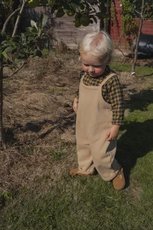 Biscuit Oversized Dungarees