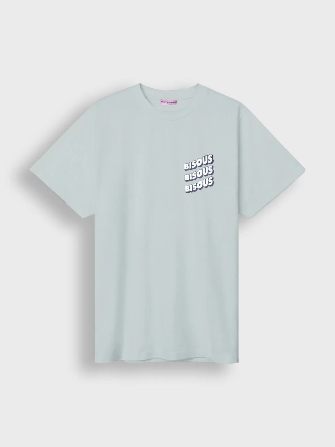 Bisous Skateboards Sonics T-Shirt | Light Grey