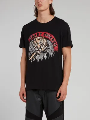 Black Tiger Graphic T-Shirt