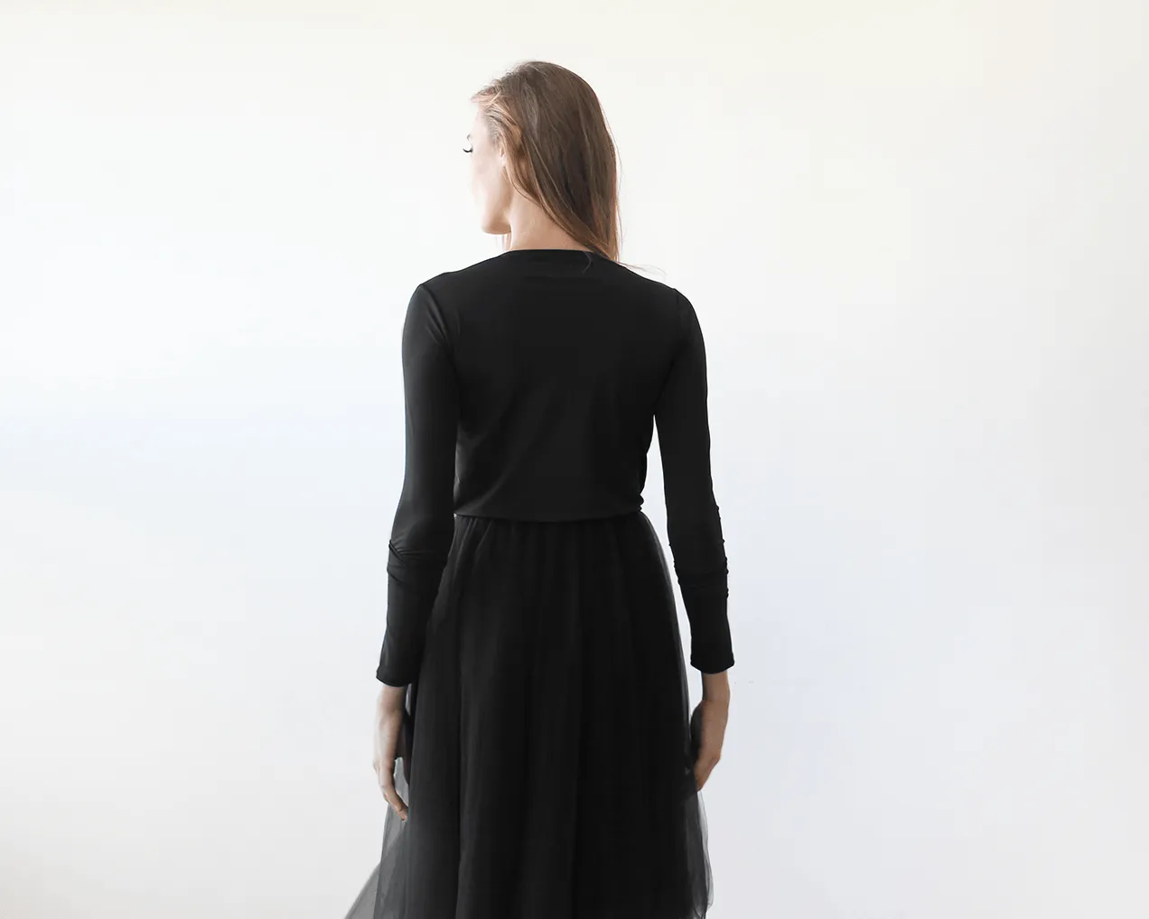 Black tulle dress  #1066