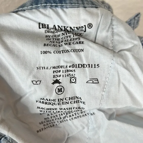 Blank NYC Stand Strong Paperbag Jeans Size M