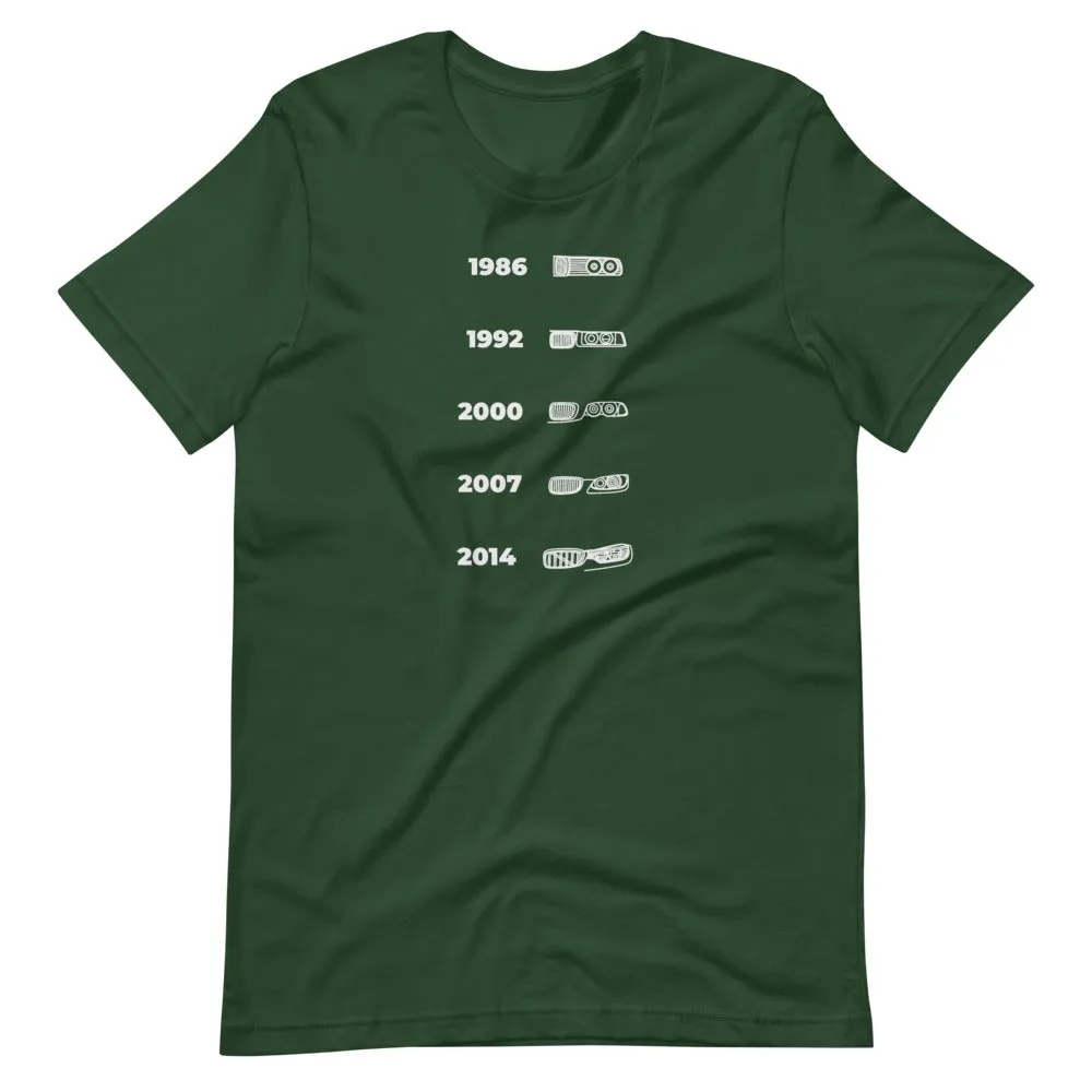 BMW M3 Face Evolution Silhouette T-shirt