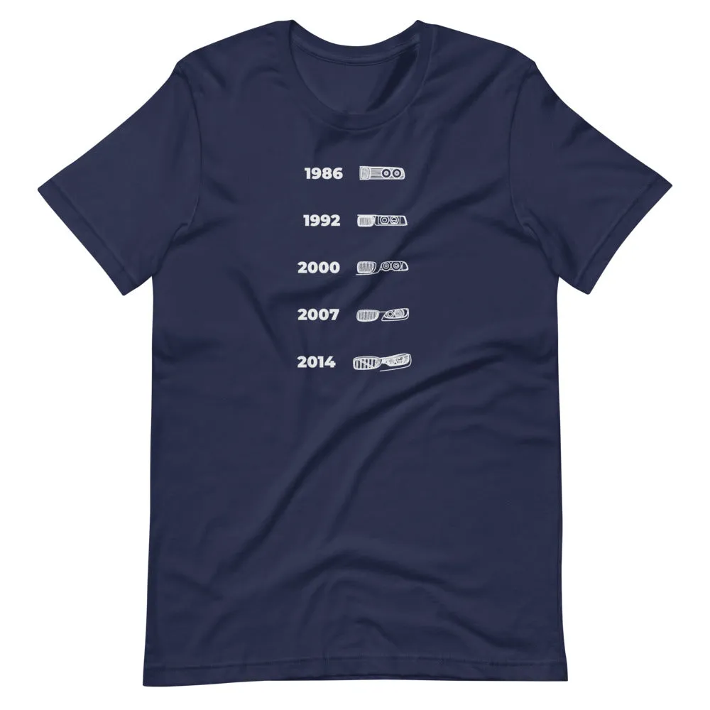 BMW M3 Face Evolution Silhouette T-shirt