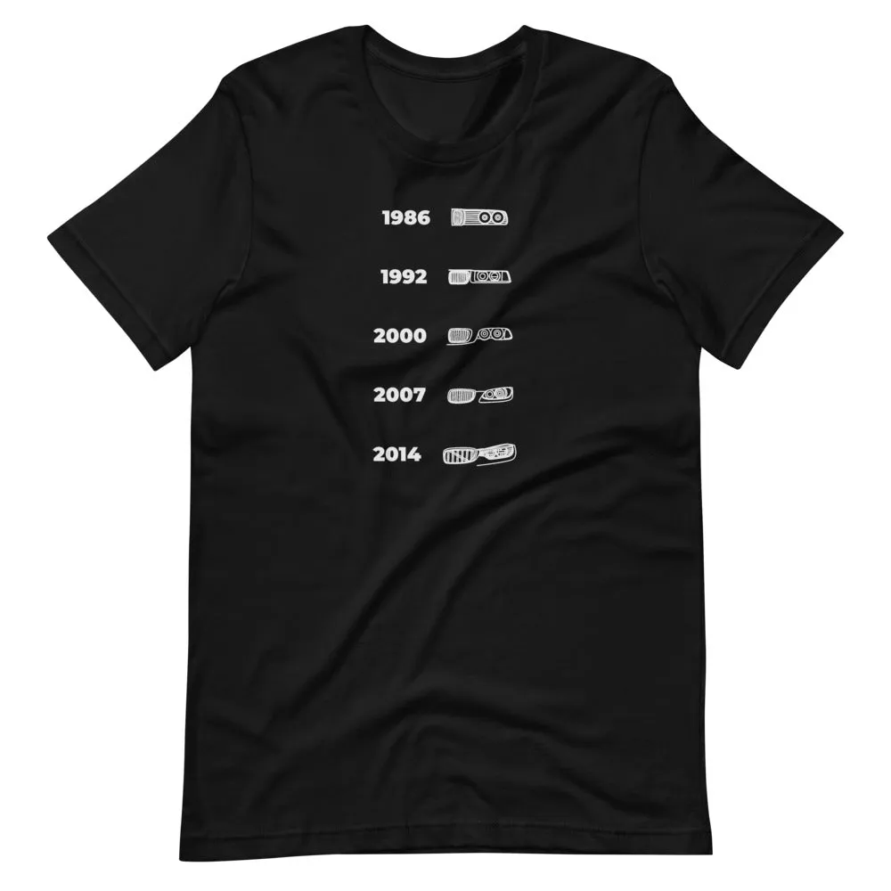 BMW M3 Face Evolution Silhouette T-shirt