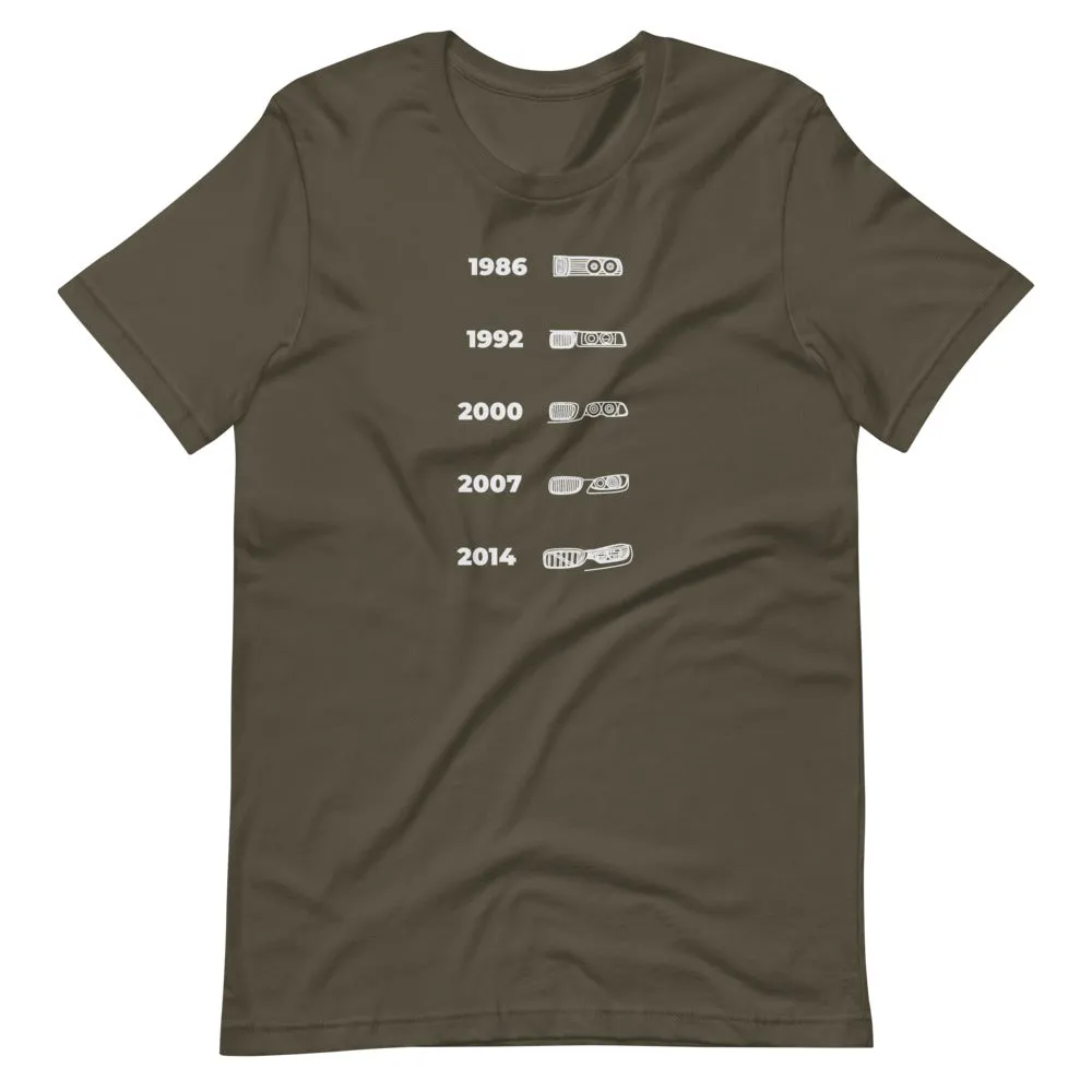 BMW M3 Face Evolution Silhouette T-shirt