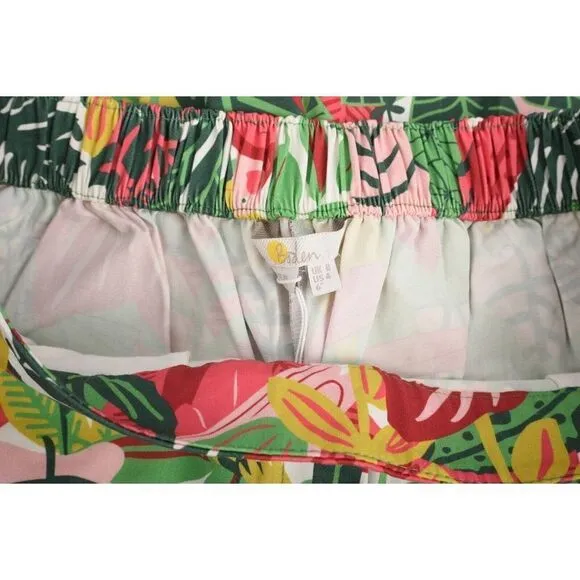 Boden Womens Danby Pull-On Shorts UK 8 US 4 MultiColor Palm Leaf Jungle NWT