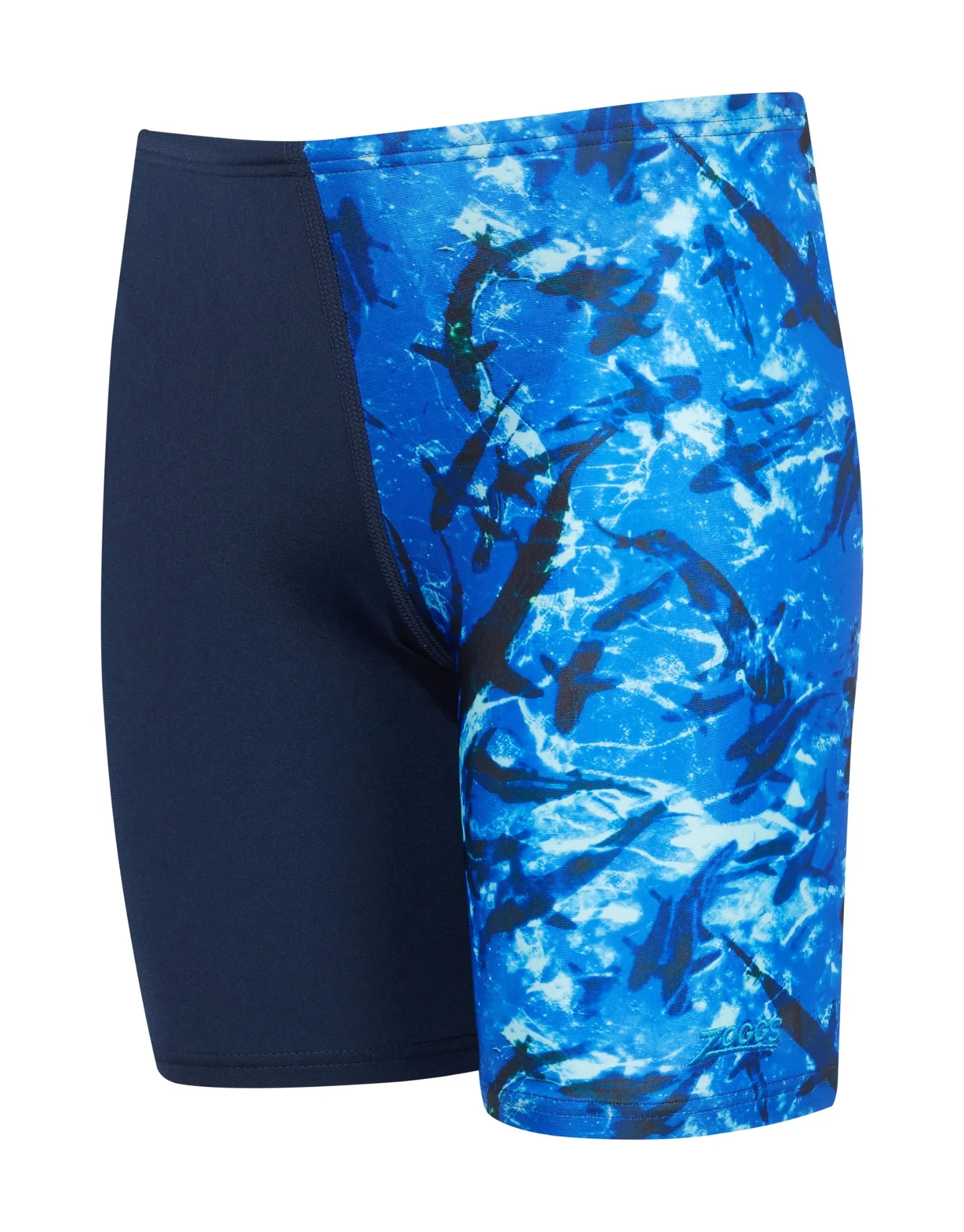 Boys Abyss Mid Swim Jammer - Navy/Blue