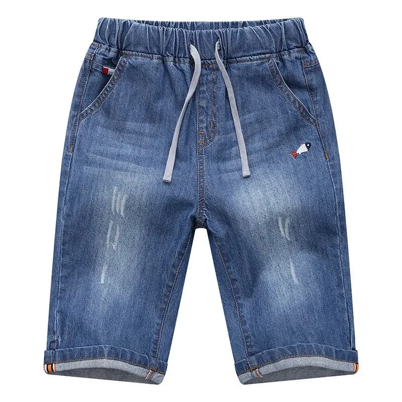 Boys' Denim Jean Shorts – Stylish & Comfy Summer Shorts for Kids