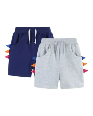 Boys' Shorts with Dinosaur Spikes