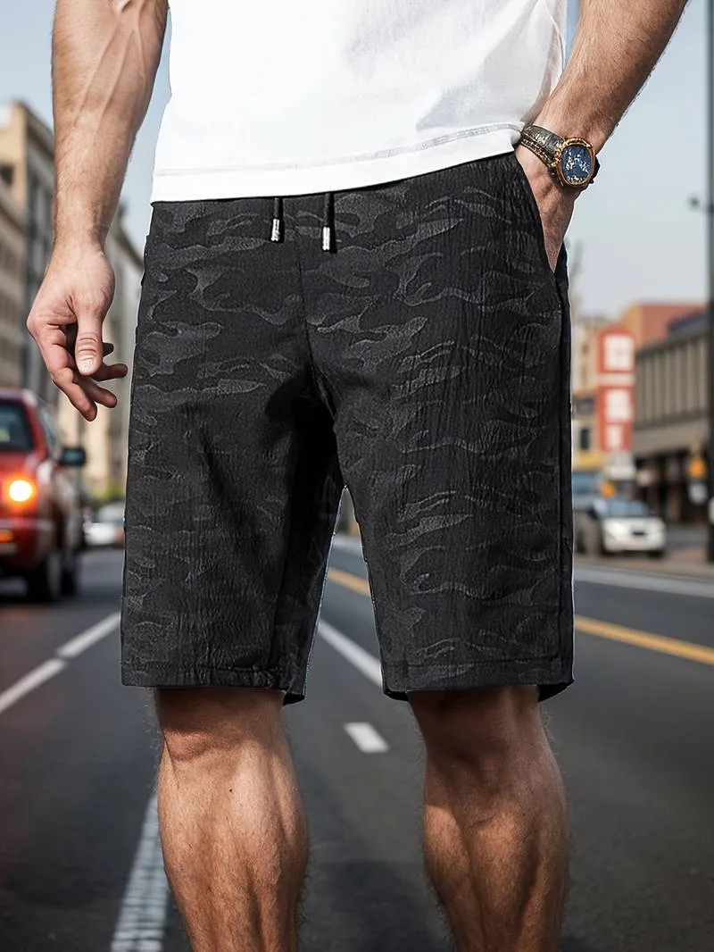 Breathable Camo Drawstring Shorts by Matthew