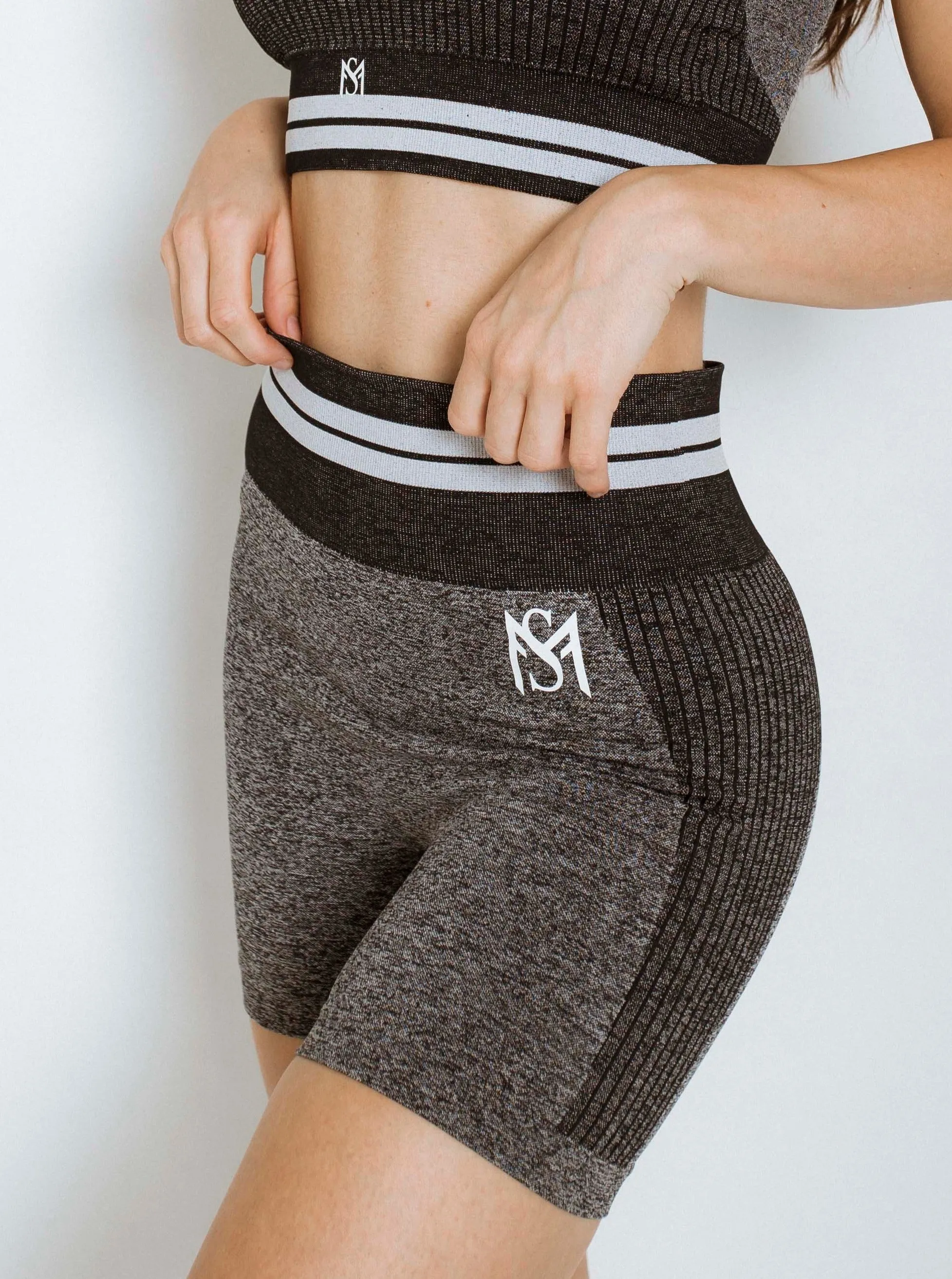 Bright lines dark grey shorts
