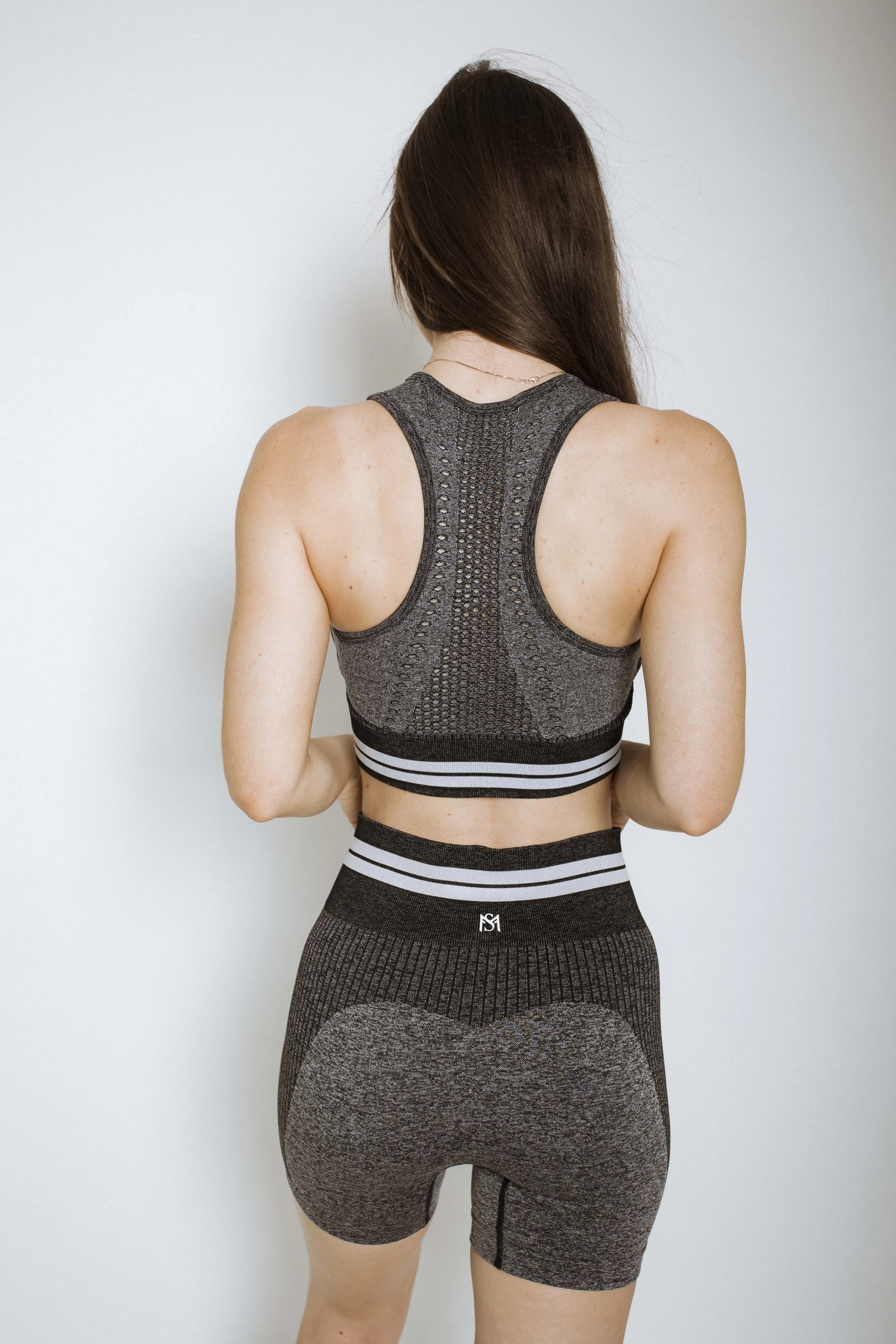 Bright lines dark grey shorts