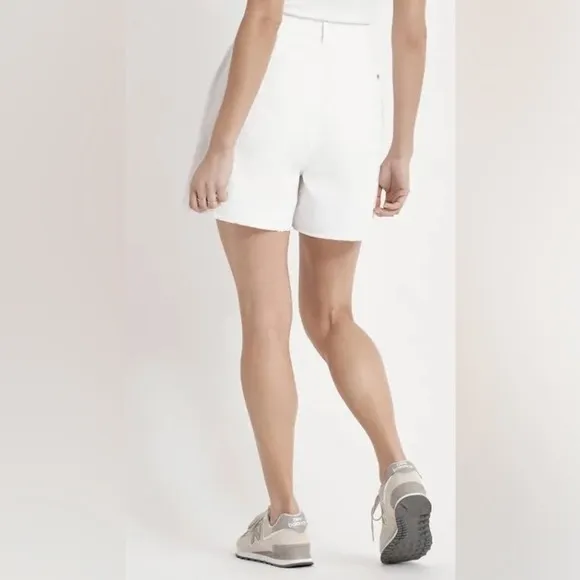 Brixton Victory Trouser Relaxed Fit White High Waist Women’s Shorts NEW