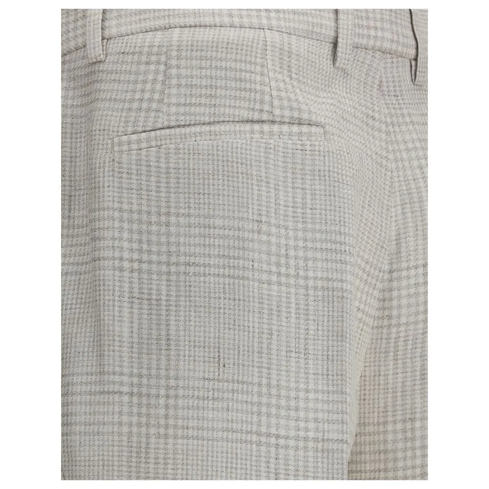Brunello Cucinelli Check pattern linen Pants