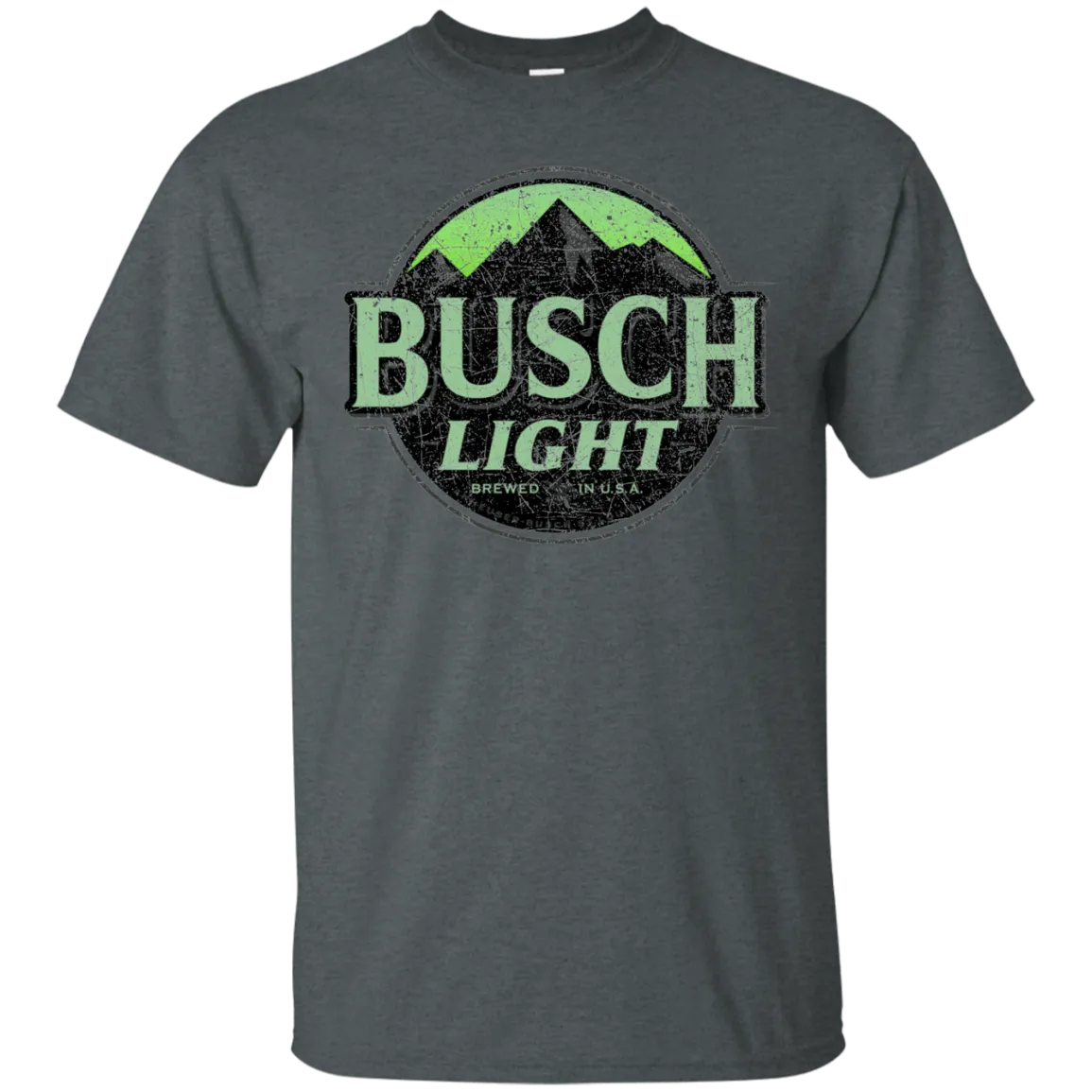 Busch Light Beer T-Shirt Custom Designed Color Worn Label Pattern
