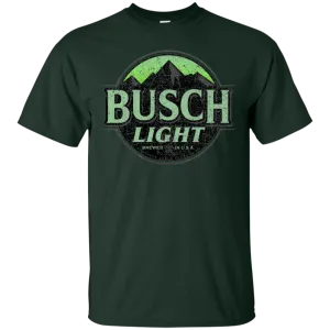 Busch Light Beer T-Shirt Custom Designed Color Worn Label Pattern