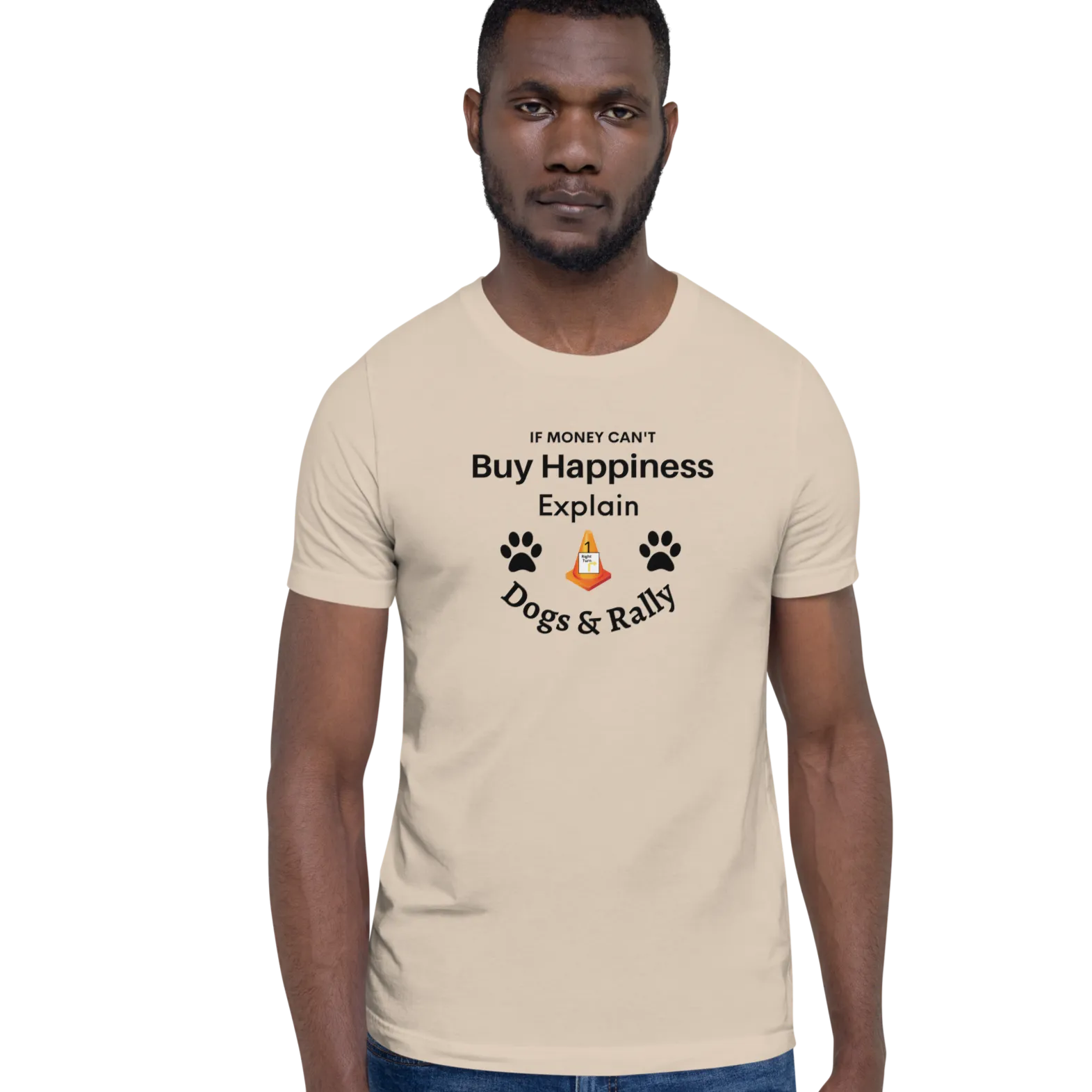 Buy Happiness w/ Dogs & Rally T-Shirts - Light