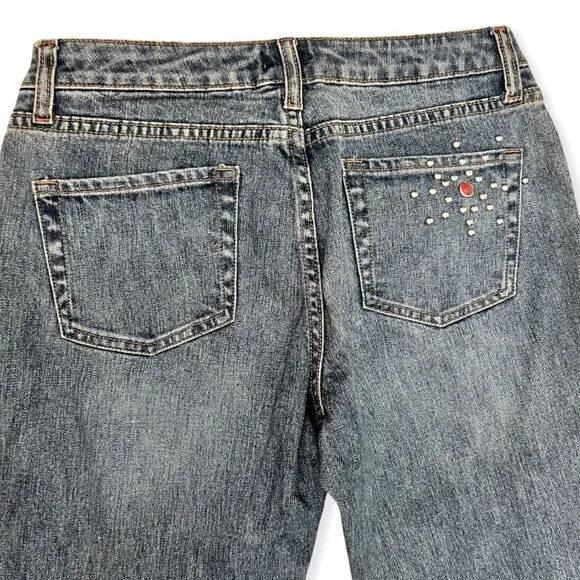 Cache Vintage Y2K Studded Flare Leg Jeans