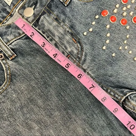 Cache Vintage Y2K Studded Flare Leg Jeans