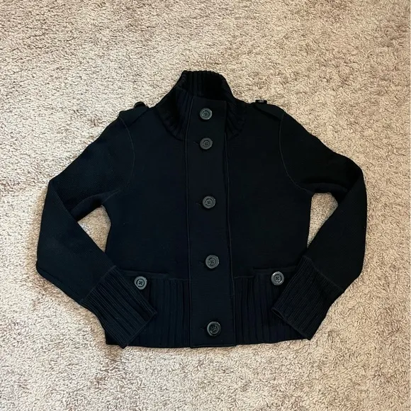 Carlisle Merino Wool Button Down Cardigan Sweater Size Small