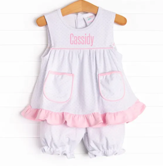 Cassidy Pima Bloomer Set, Pink