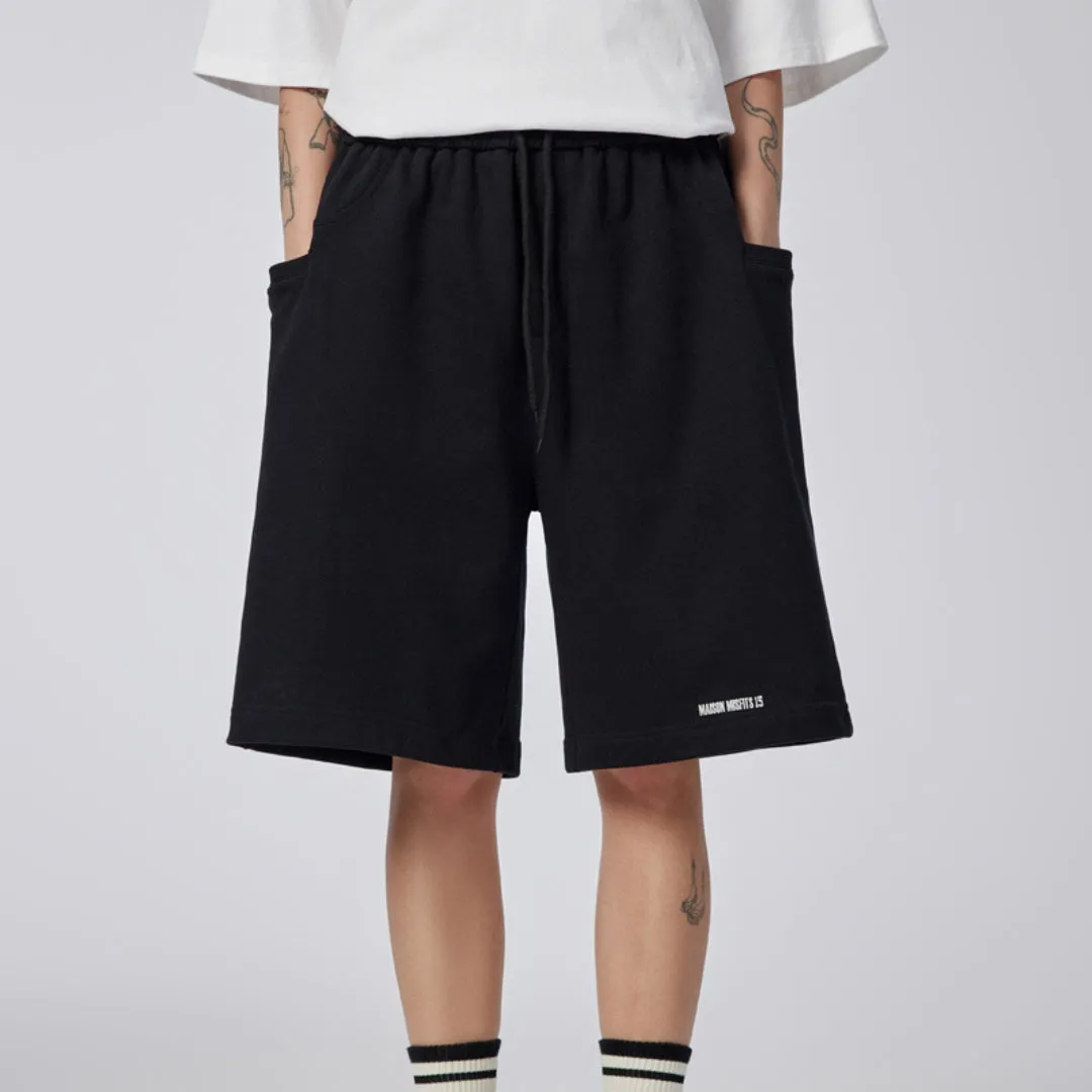Celebrity Miniature – Oversized Heavyweight Cotton Shorts - Black