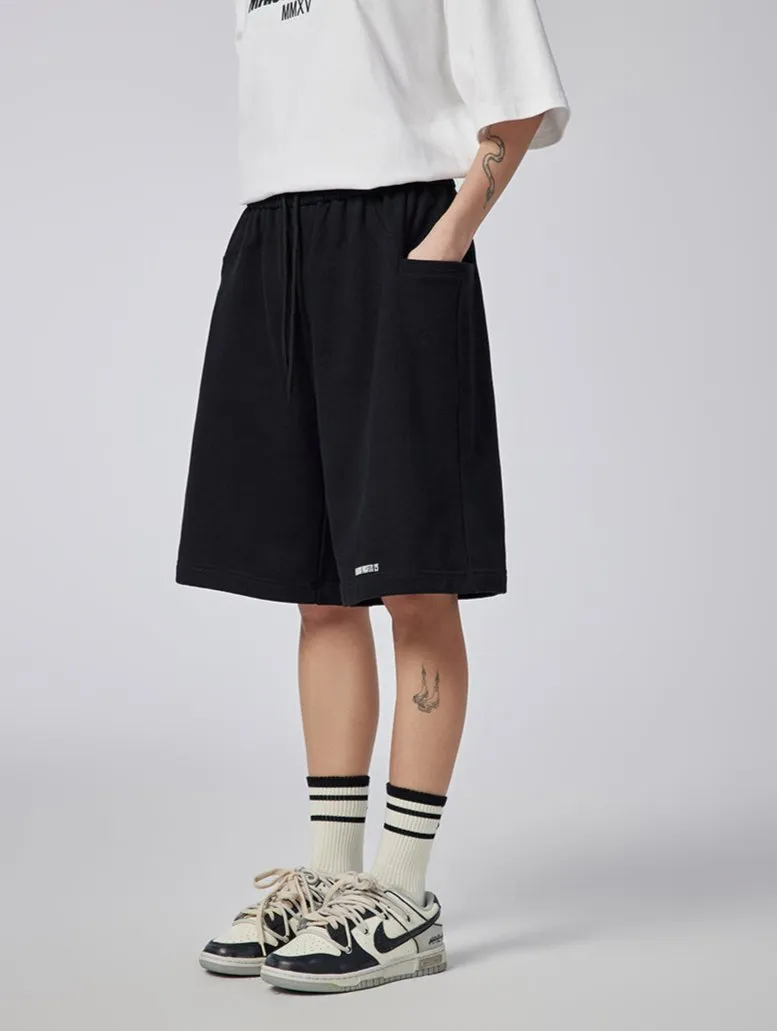Celebrity Miniature – Oversized Heavyweight Cotton Shorts - Black