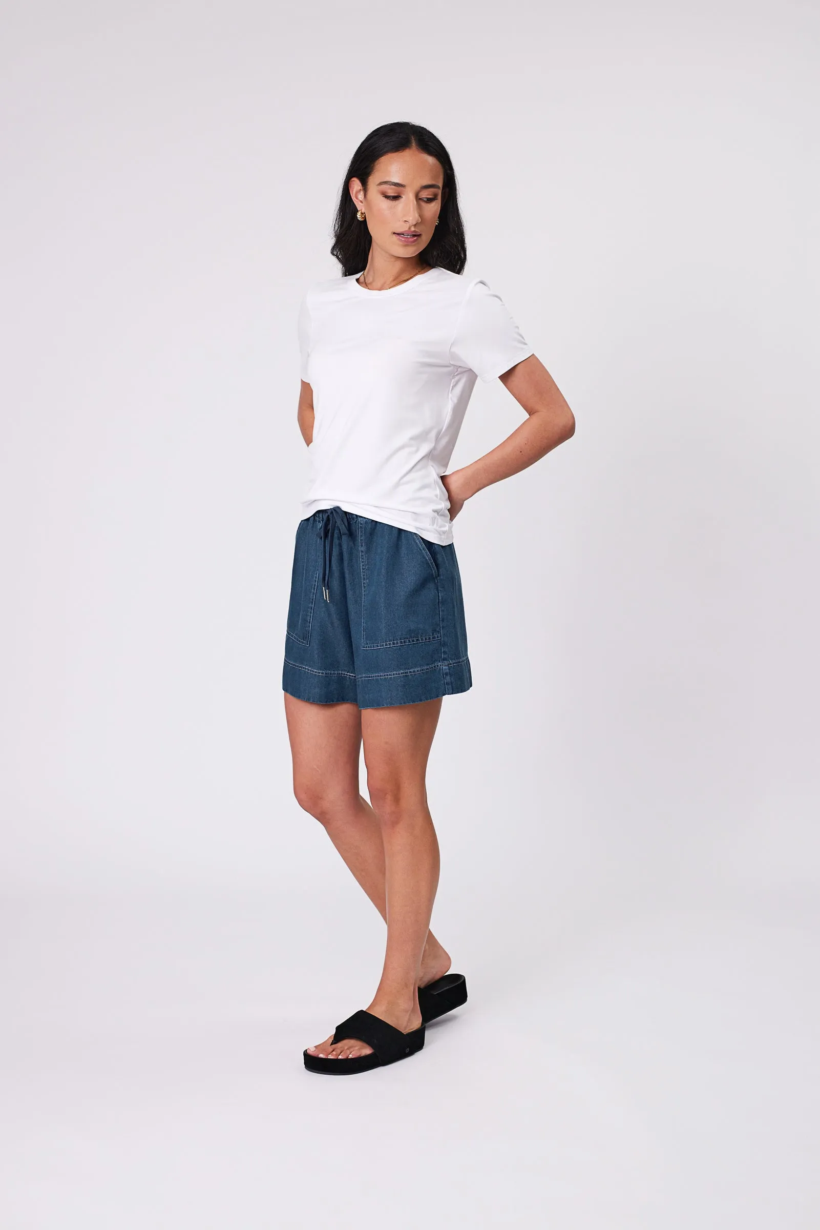 Chambray Short - Dark Denim