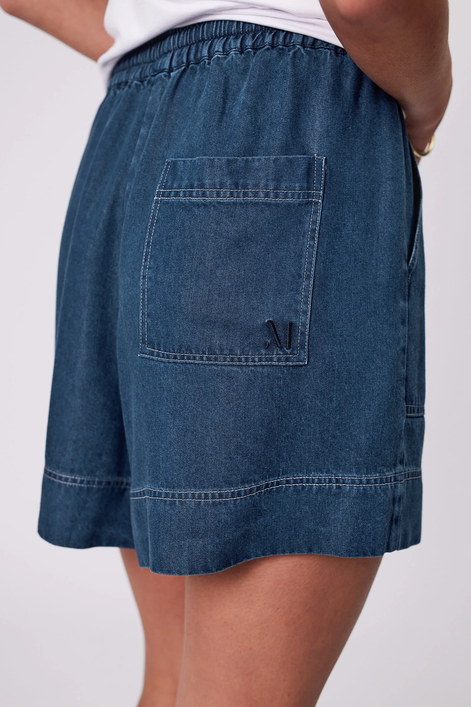 Chambray Short - Dark Denim