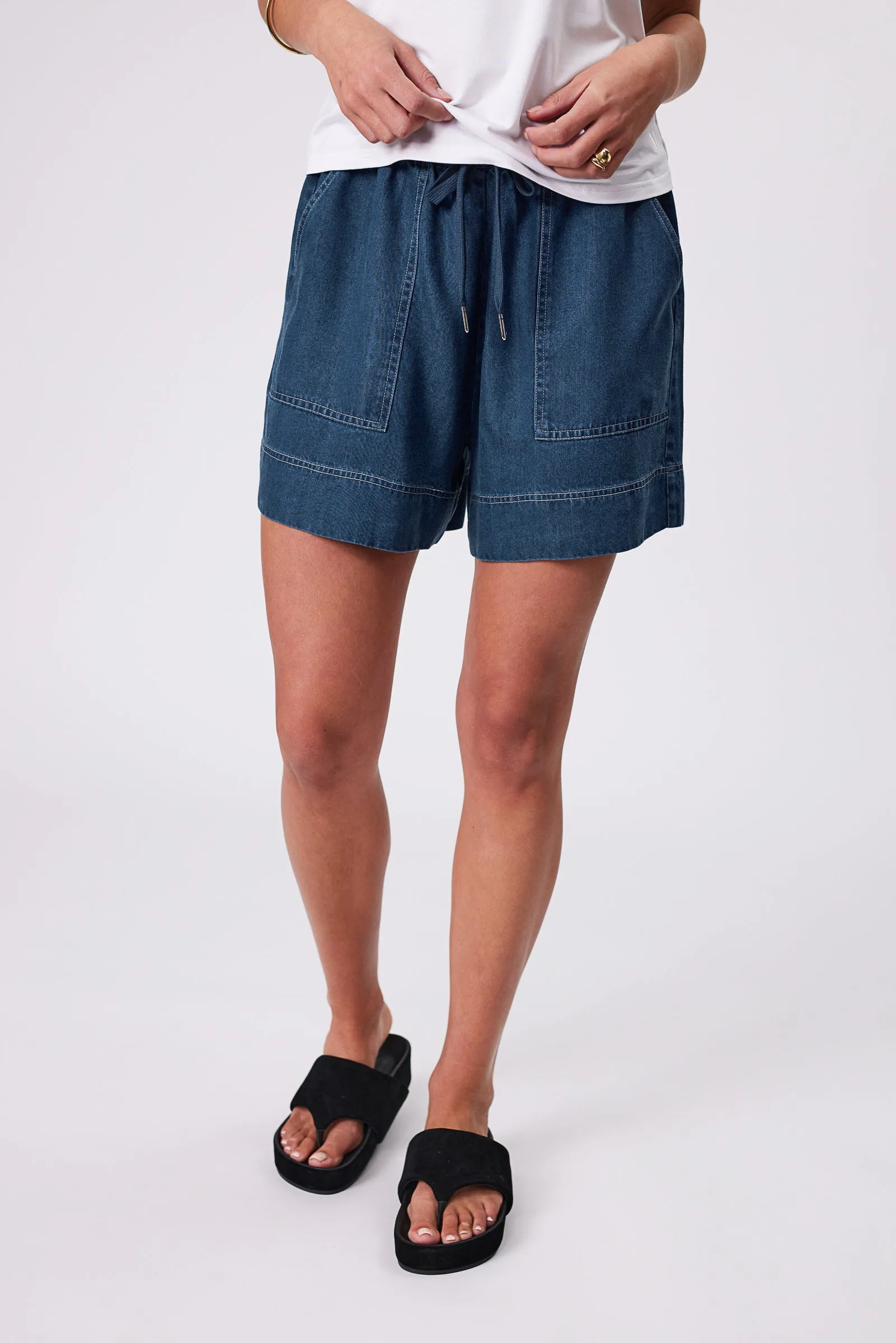 Chambray Short - Dark Denim