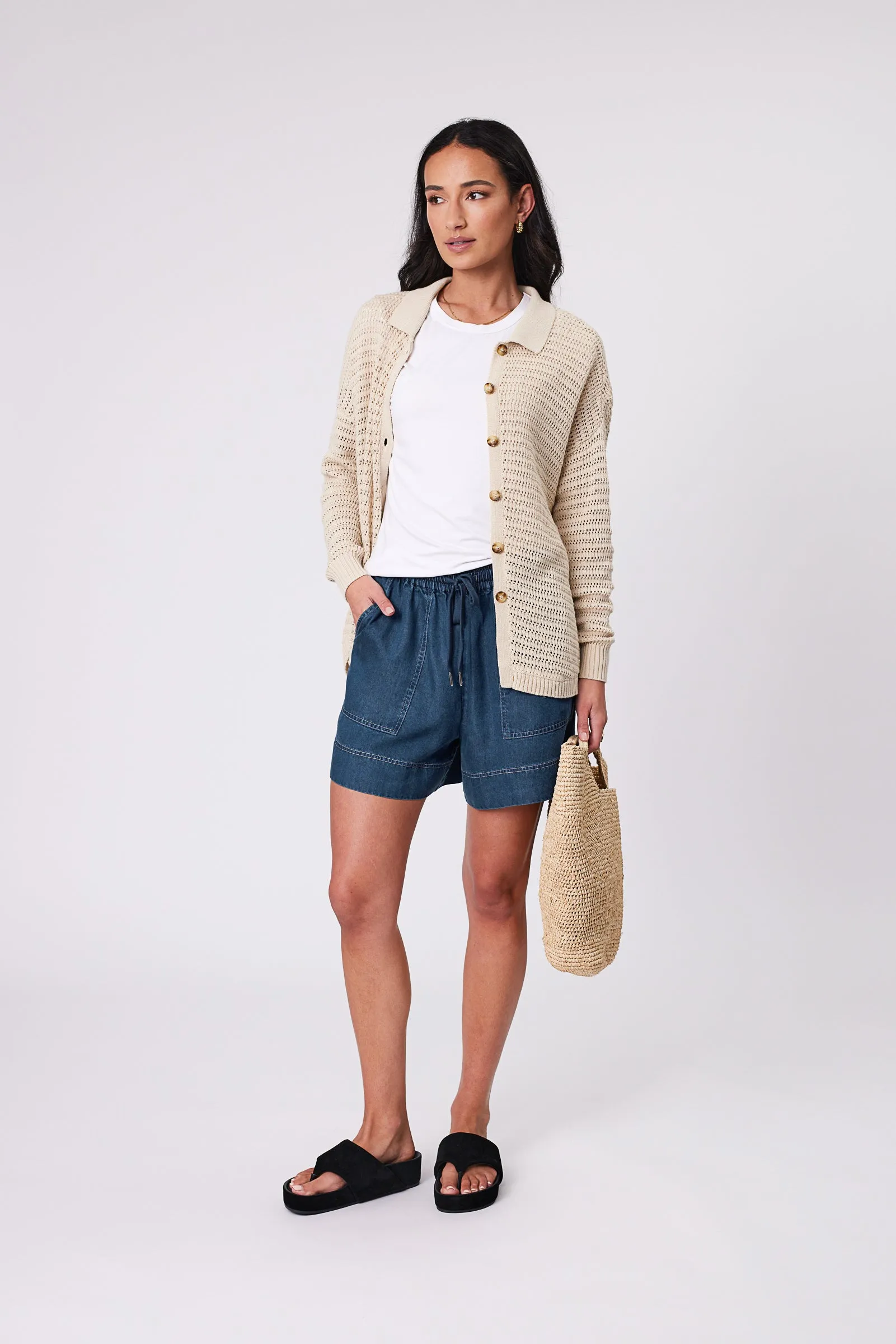 Chambray Short - Dark Denim