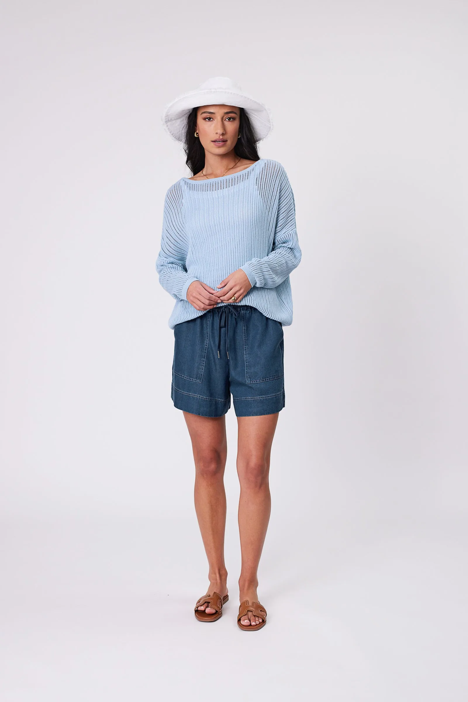Chambray Short - Dark Denim