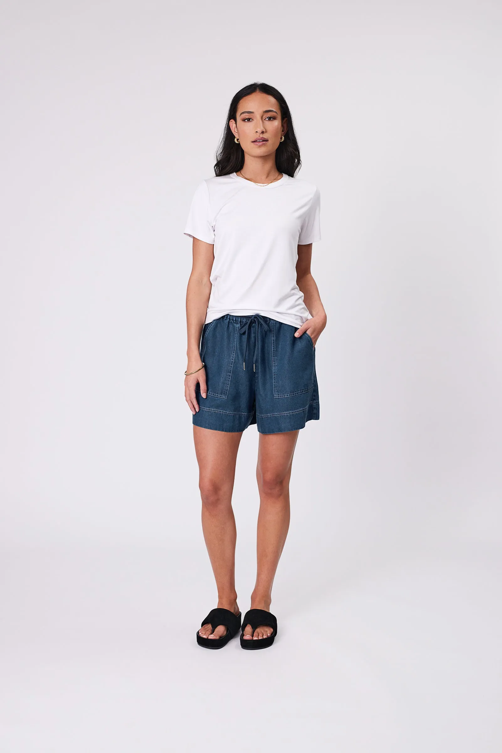 Chambray Short - Dark Denim