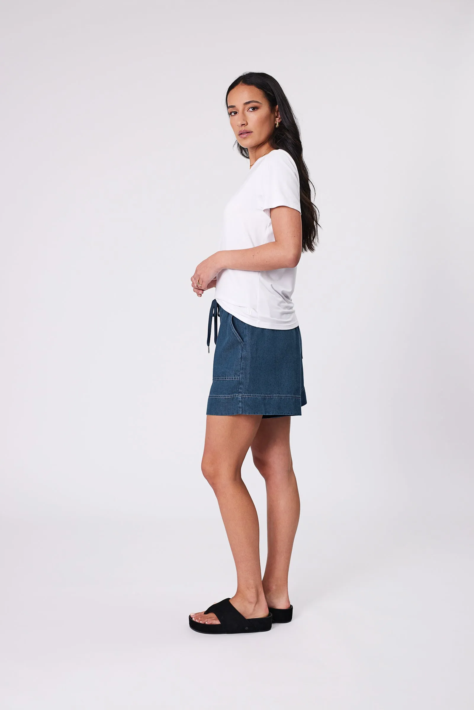 Chambray Short - Dark Denim