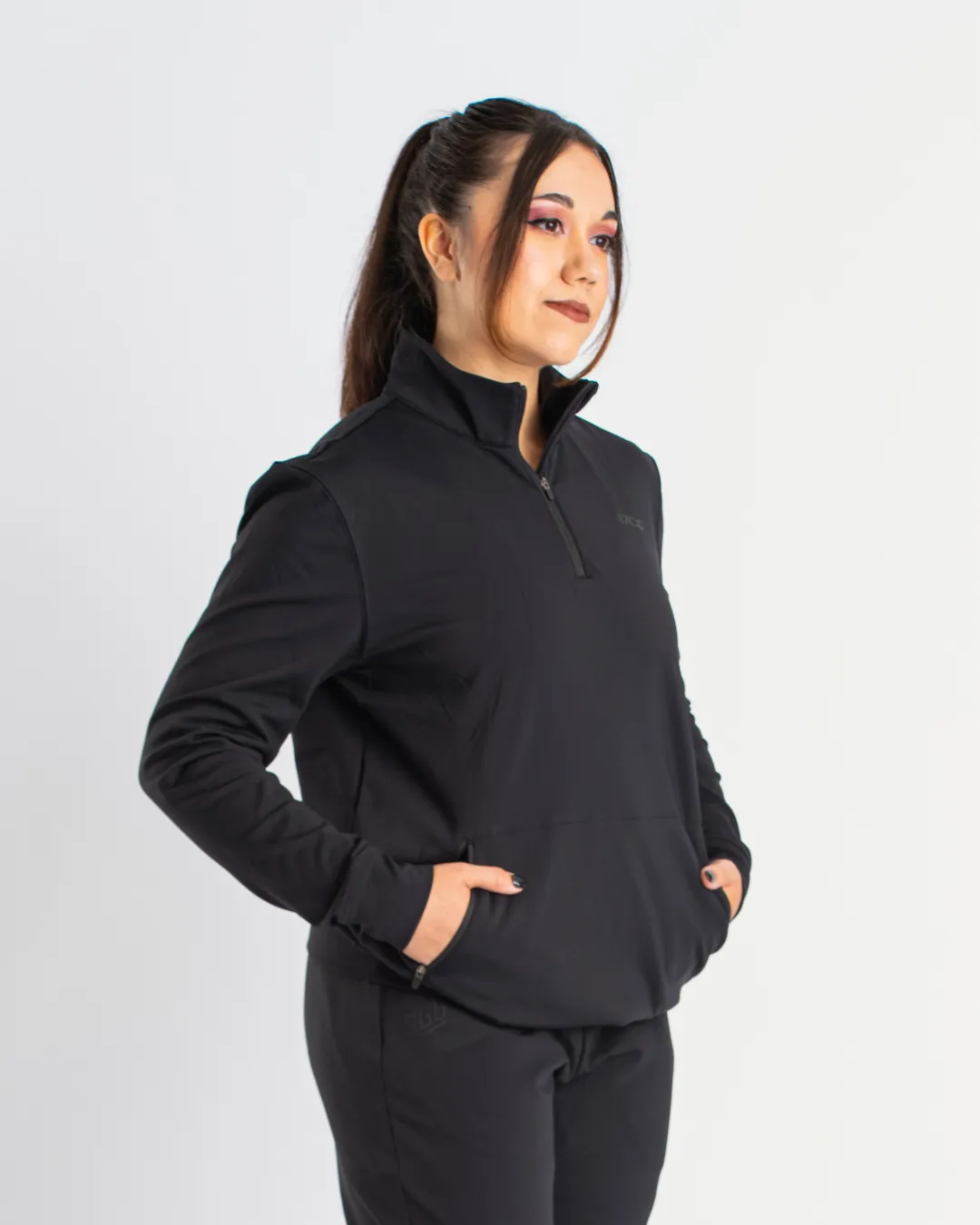 Cobra Quarter Zip Non Bar Grip Jacket - Stealth