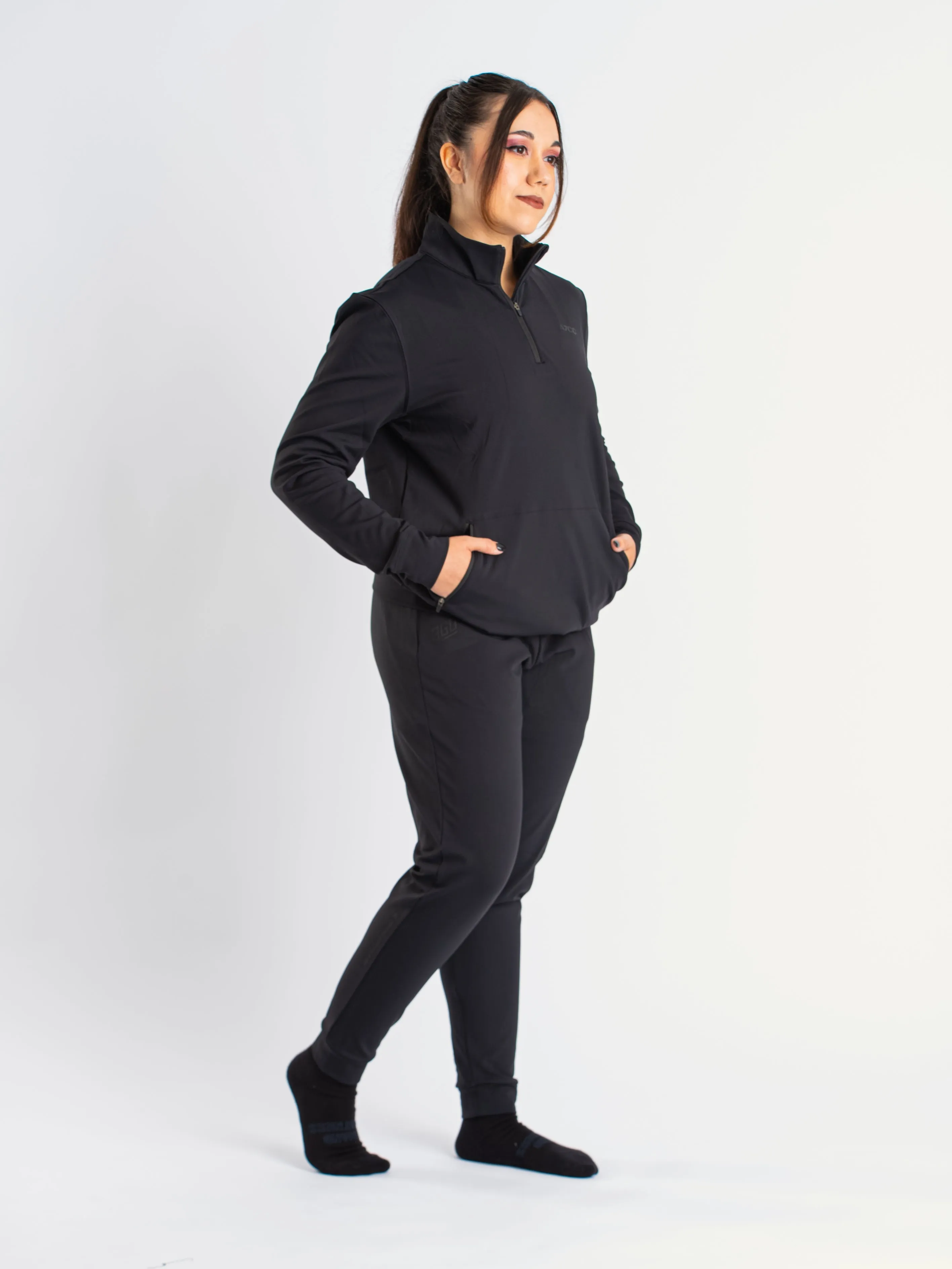 Cobra Quarter Zip Non Bar Grip Jacket - Stealth