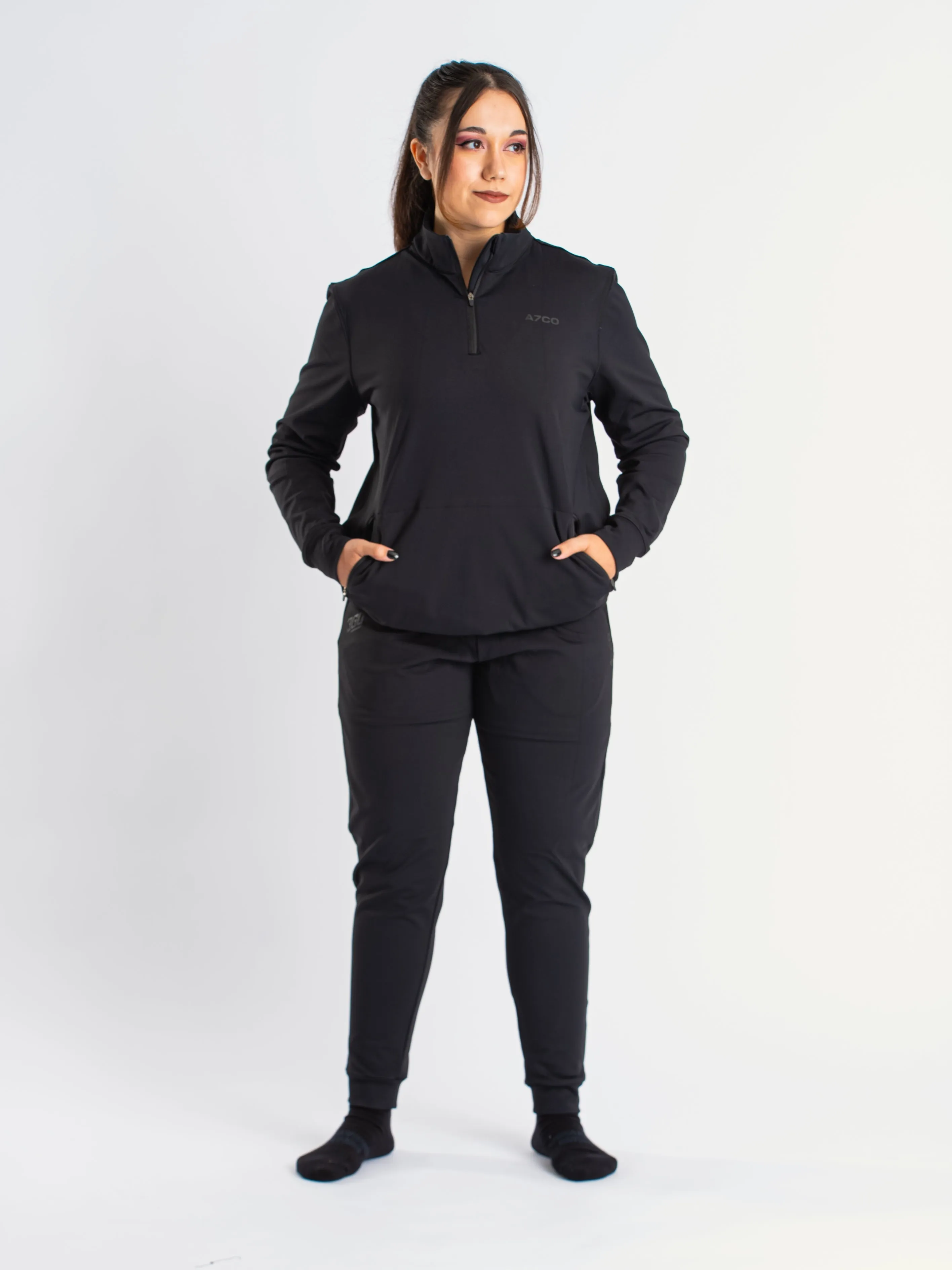 Cobra Quarter Zip Non Bar Grip Jacket - Stealth
