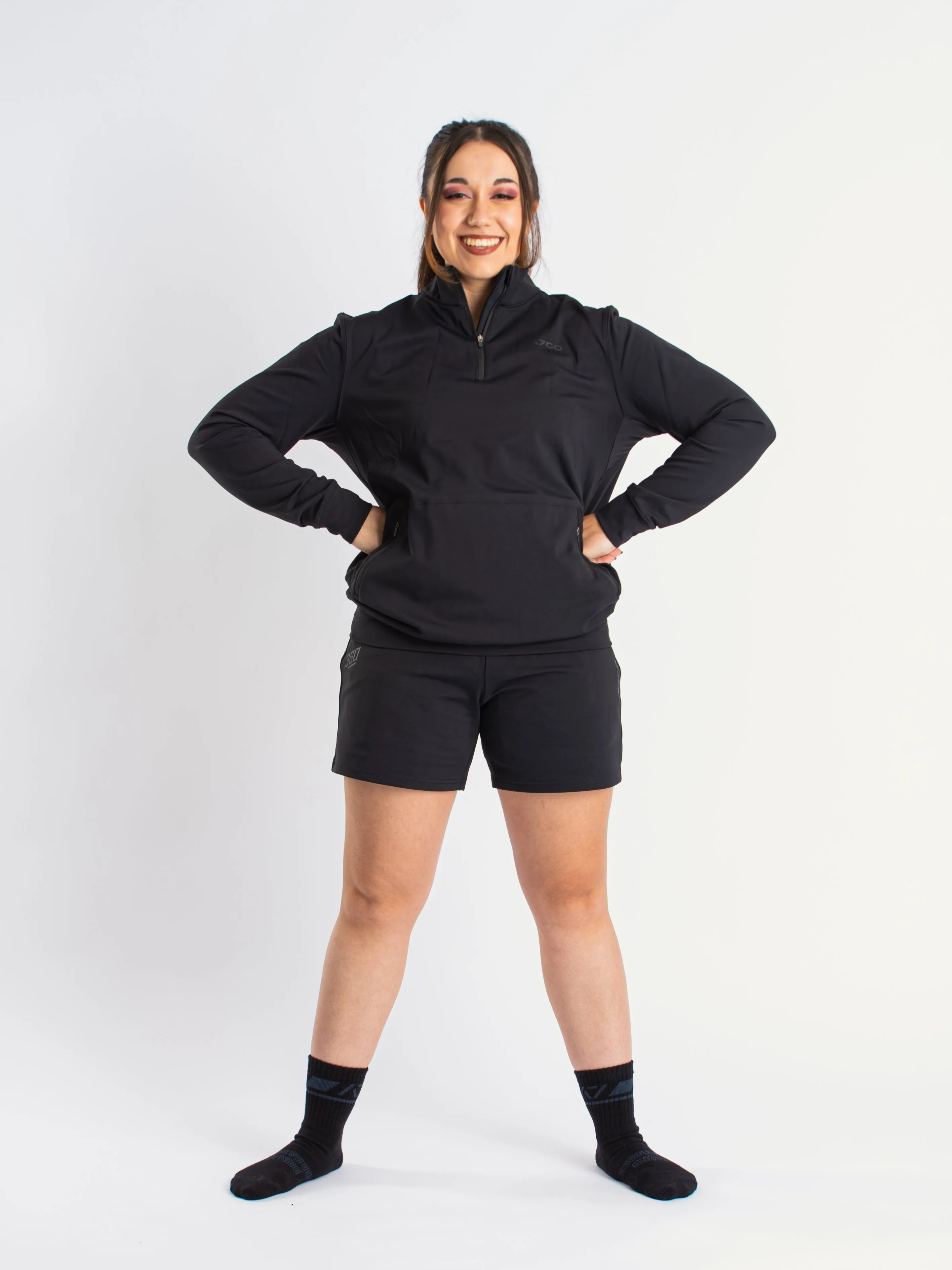 Cobra Quarter Zip Non Bar Grip Jacket - Stealth