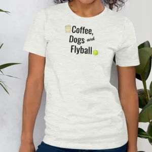 Coffee, Dogs & Flyball T-Shirts - Light
