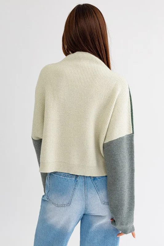 Color Block Oversized Sweater (Various colors), Le Lis
