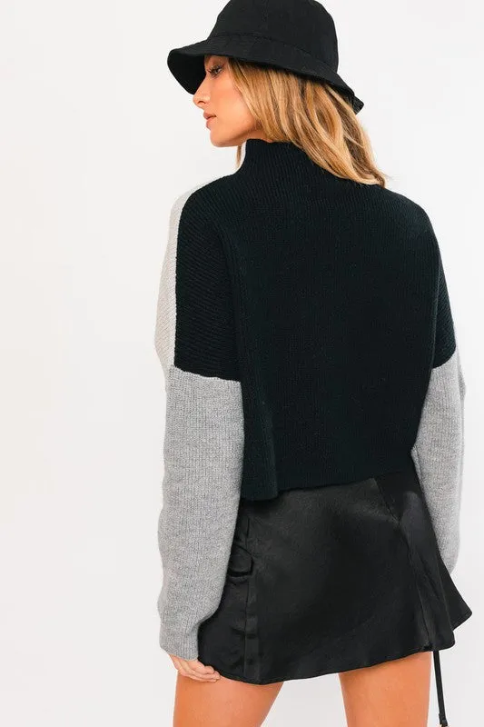 Color Block Oversized Sweater (Various colors), Le Lis