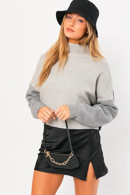 Color Block Oversized Sweater (Various colors), Le Lis