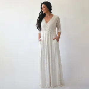 Curvy dress with pockets #1273